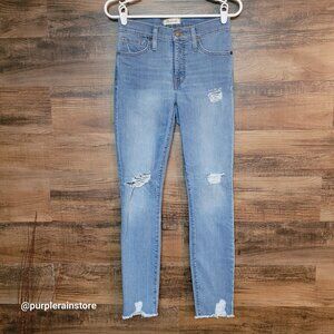 Madewell Jeans Size 27 Skinny 9" High Rise Tummy Control Ontario Wash H5789